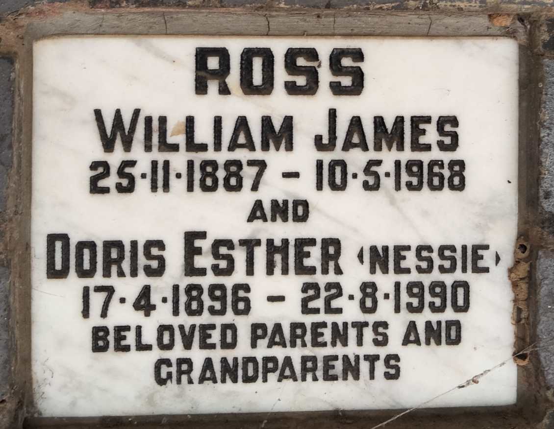 ROSS William James 1887-1968 & Doris Esther 1896-1990