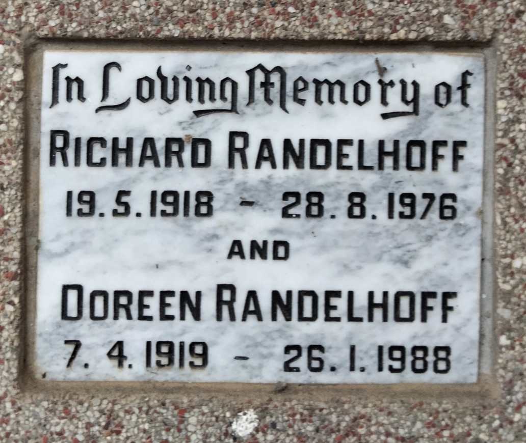 RANDELHOFF Richard 1918-1976 & Doreen 1919-1988