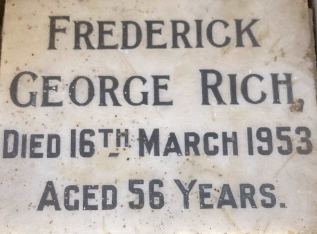 RICH Frederick George -1953