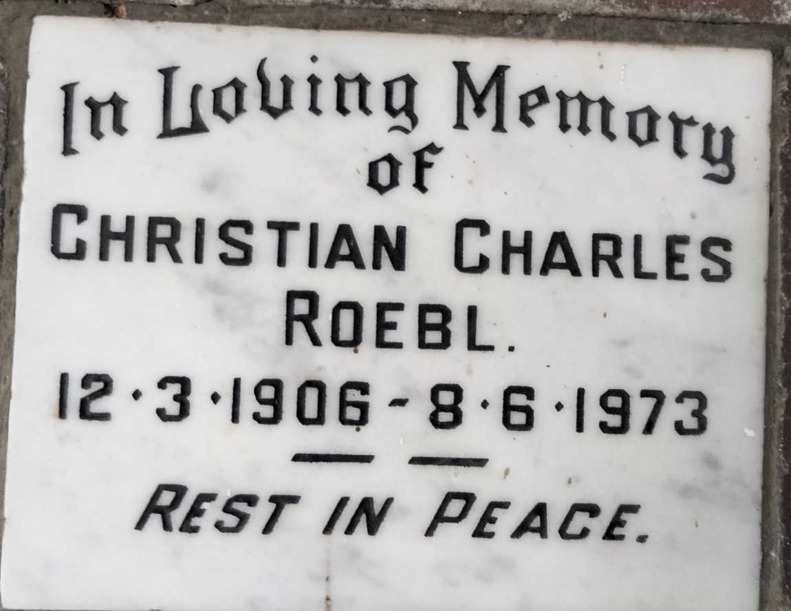 ROEBL Christian Charles 1906-1973