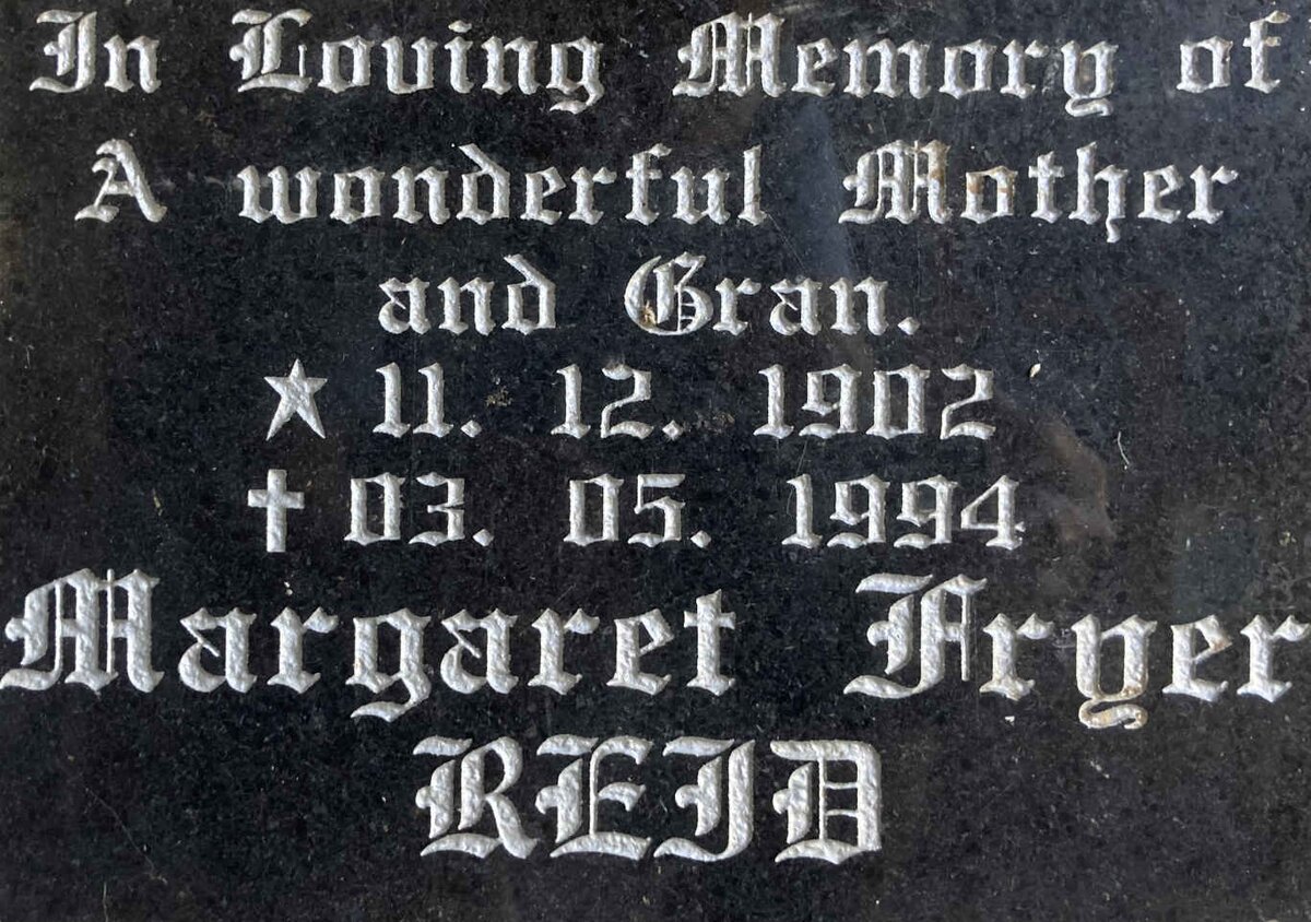 REID Margaret Fryer 1902-1994