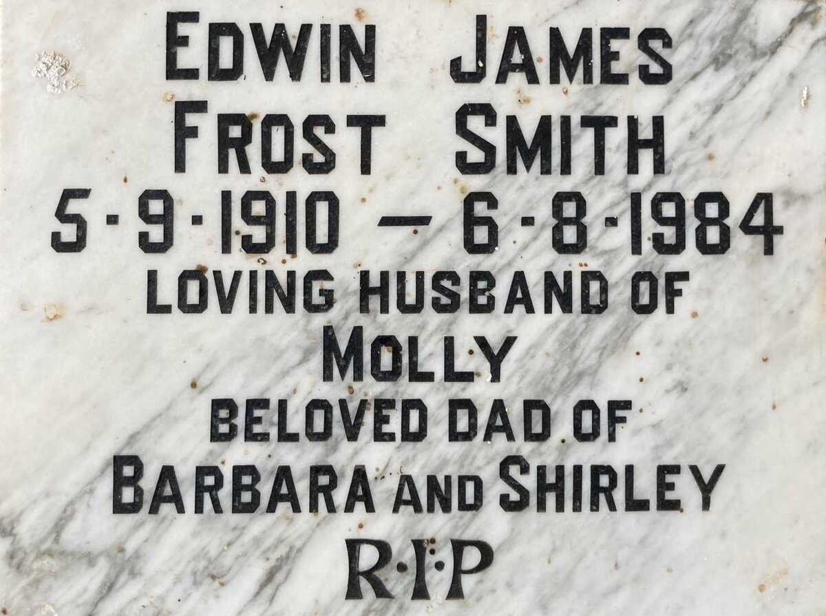 SMITH Edwin James Frost 1910-1984
