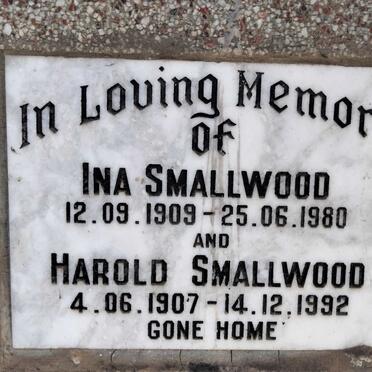 SMALLWOOD Harold 1907-1992 & Ina 1909-1980