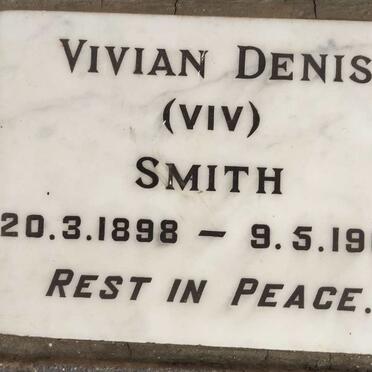 SMITH Vivian Denis 1898-1968