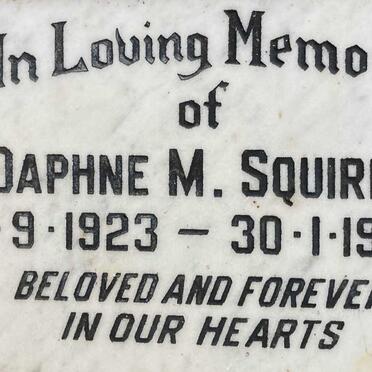 SQUIRES Daphne M. 1923-1985