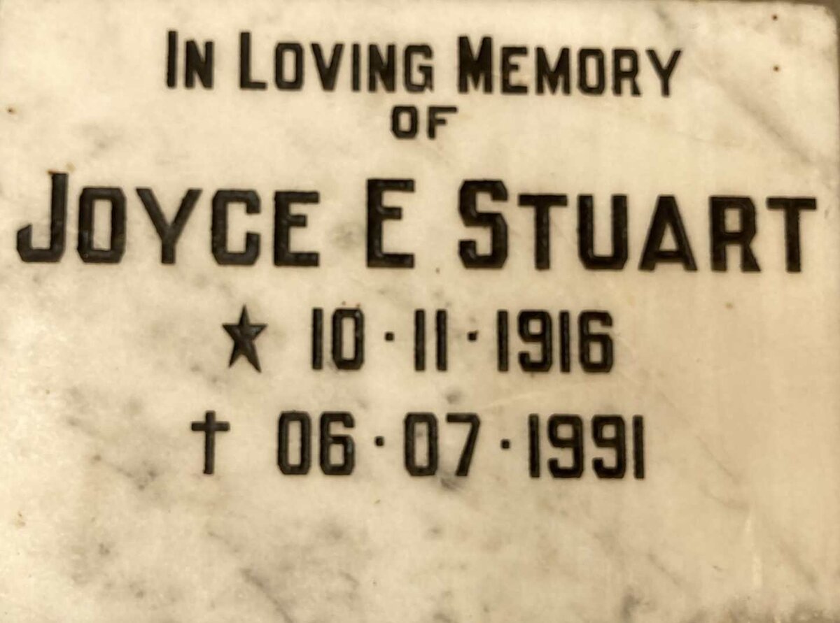 STUART Joyce E. 1916-1991