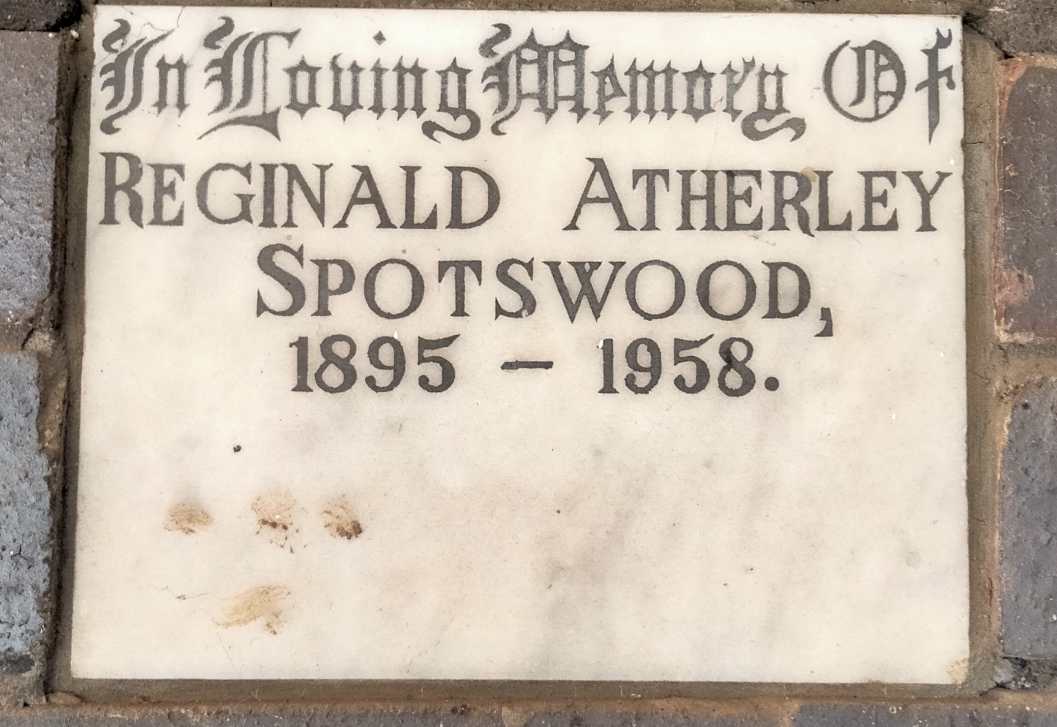 SPOTSWOOD Reginald Atherley 1895-1958