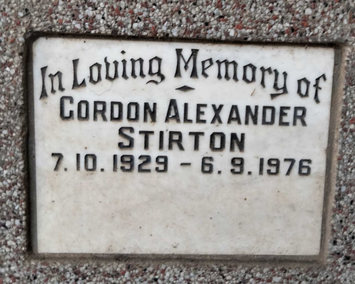STIRTON Gordon Alexander 1929-1976