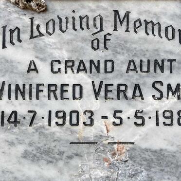 SMITH Winifred Vera 1903-1982