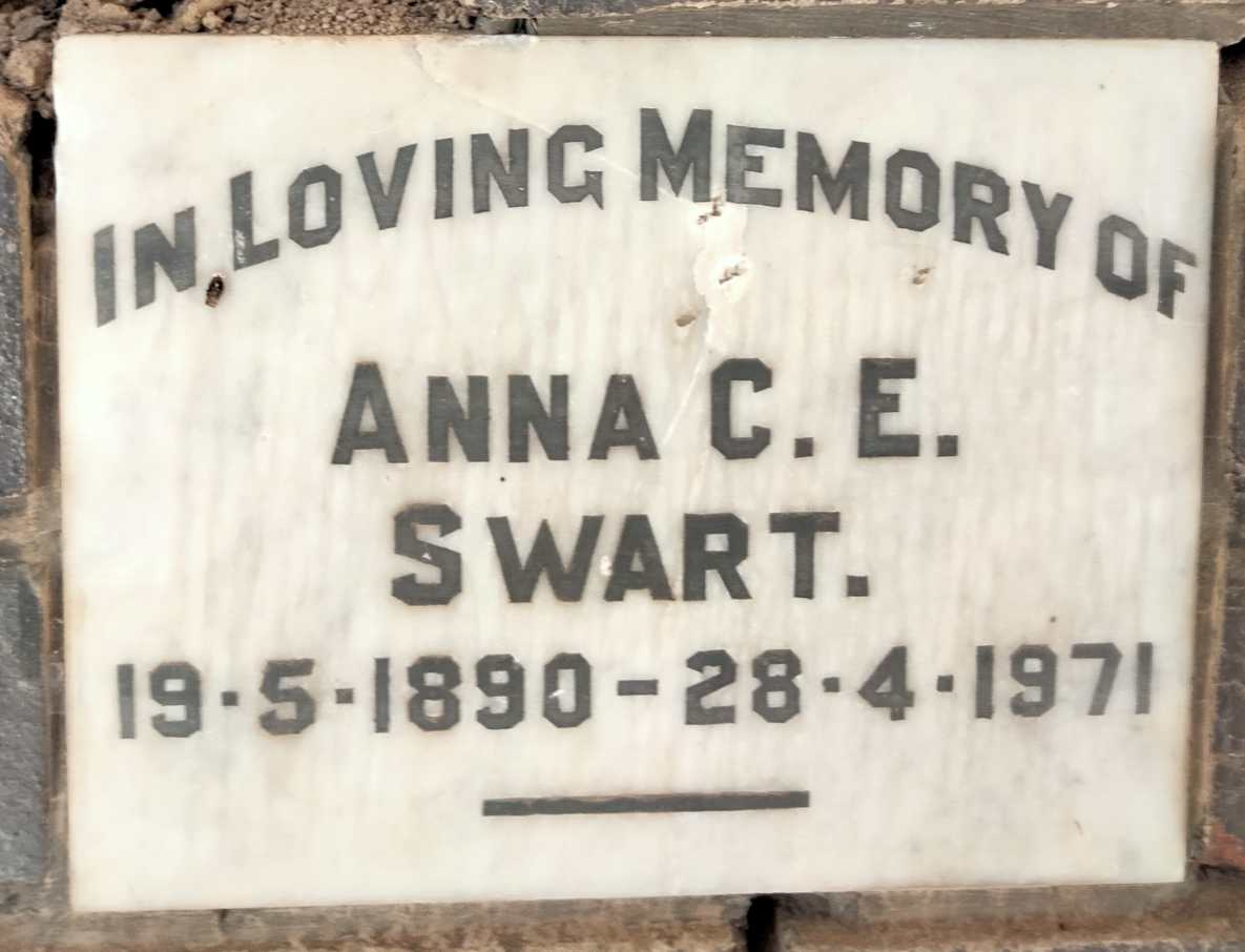 SWART Anna C.E. 1890-1971