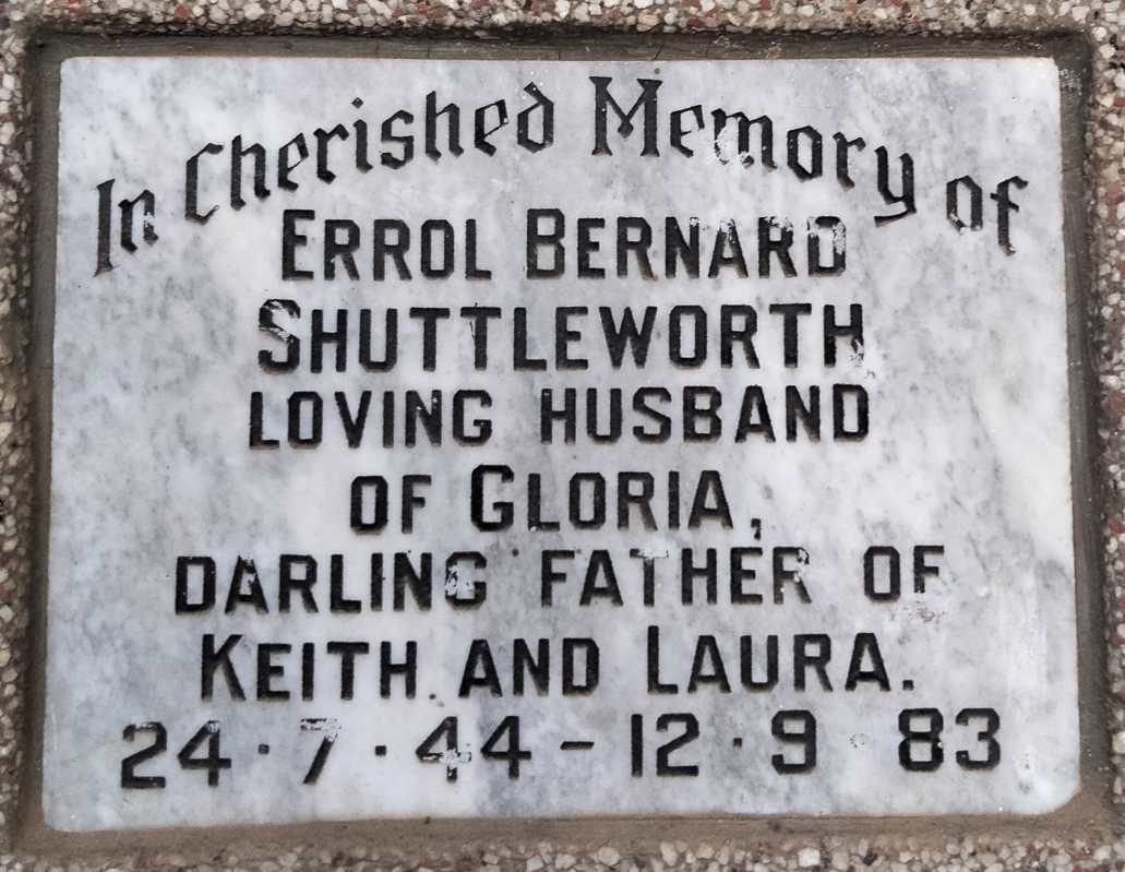 SHUTTLEWORTH Errol Bernard 1944-1983