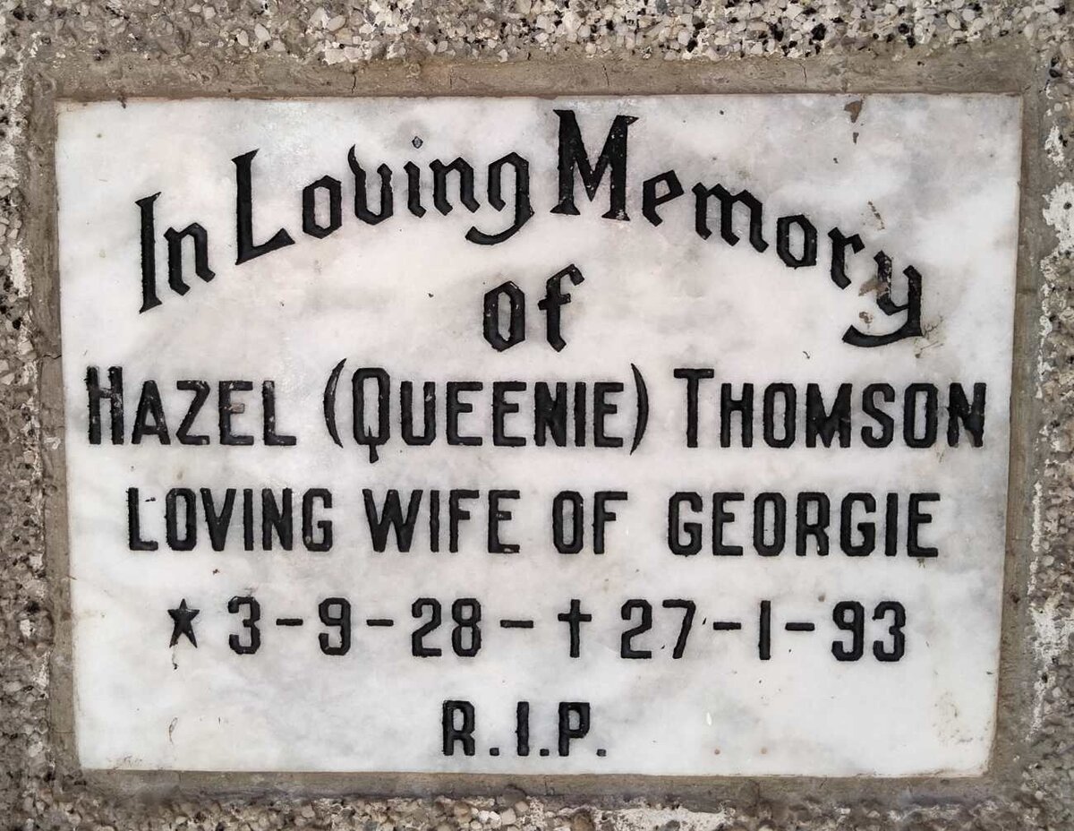 THOMSON Hazel 1928-1993
