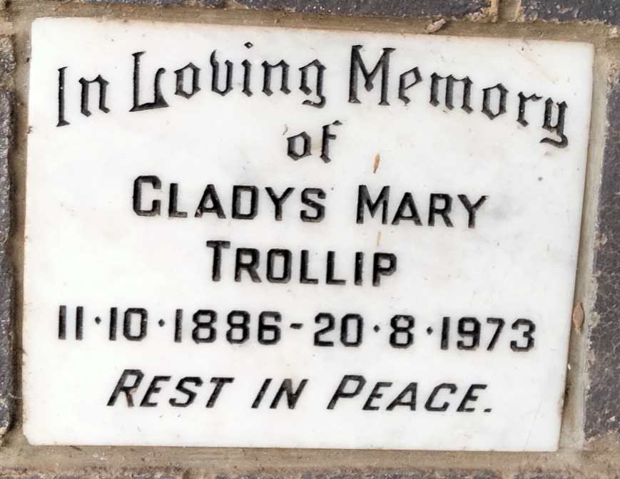 TROLLIP Gladys Mary 1886-1973