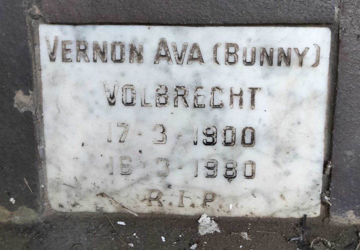 VOLBRECHT Vernon Ava 1900-1980