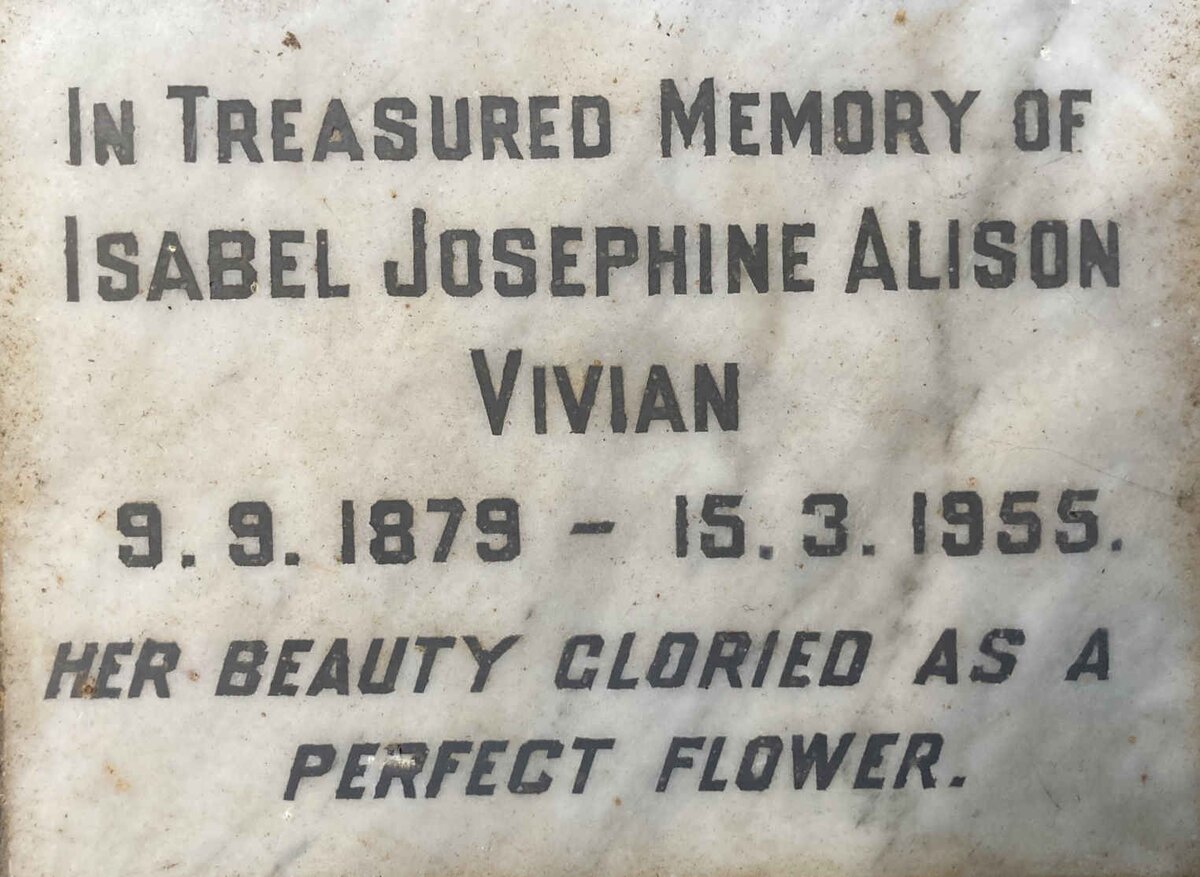 VIVIAN Isabel Josephine Alison 1879-1955