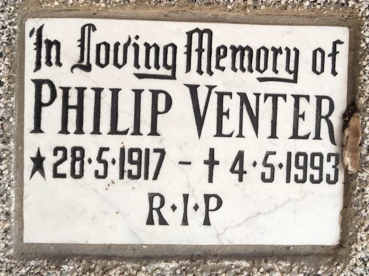 VENTER Philip 1917-1993