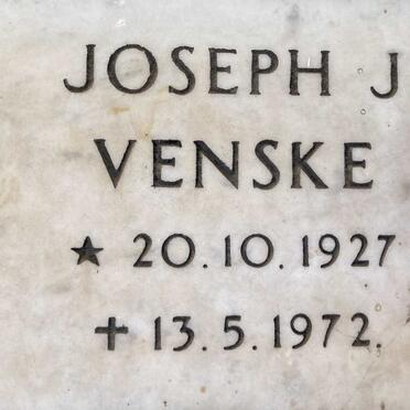 VENSKE Joseph J. 1927-1972