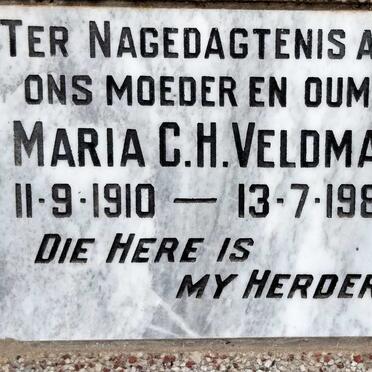 VELDMAN Maria C.H. 1910-1983