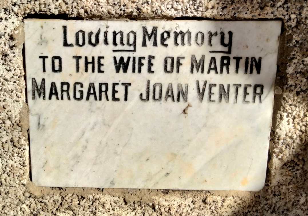 VENTER Margaret Joan
