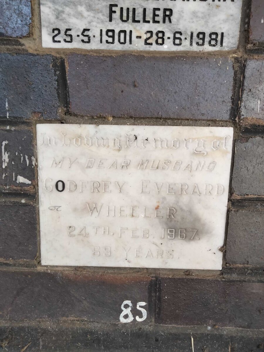 WHEELER Godfrey Everard -1967