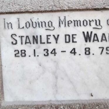 WAAL Stanley, de 1934-1979