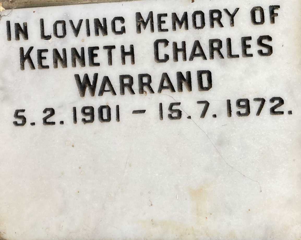 WARRAND Kenneth Charles 1901-1972