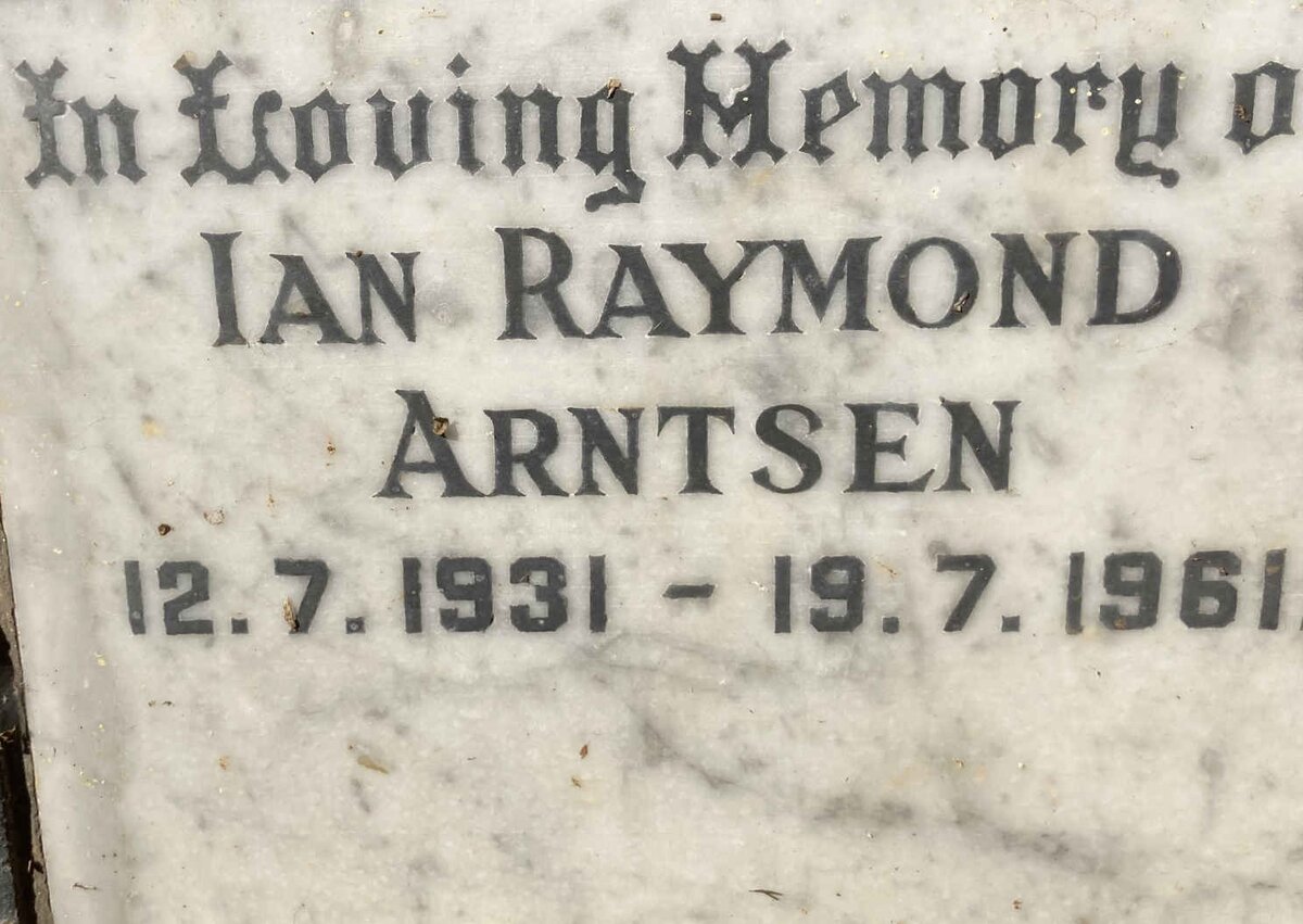 ARNTSEN Ian Raymond 1931-1961