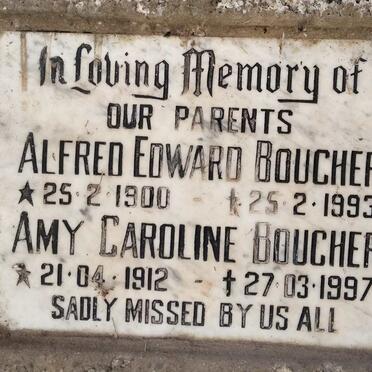 BOUCHER Alfred Edward 1900-1993 & Amy Caroline 1912-1997