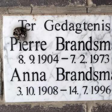 BRANDSMA Pierre 1904-1973 & Anna 1908-1996