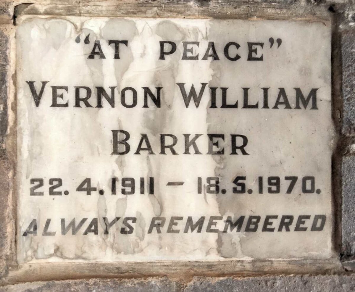 BARKER Vernon William 1911-1970
