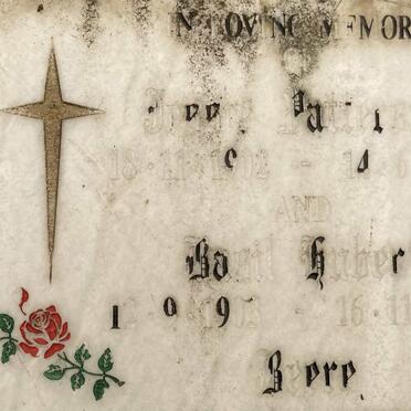 BEERE Basil Hubert 1903-199? & Jessie Patterson 1902-1988