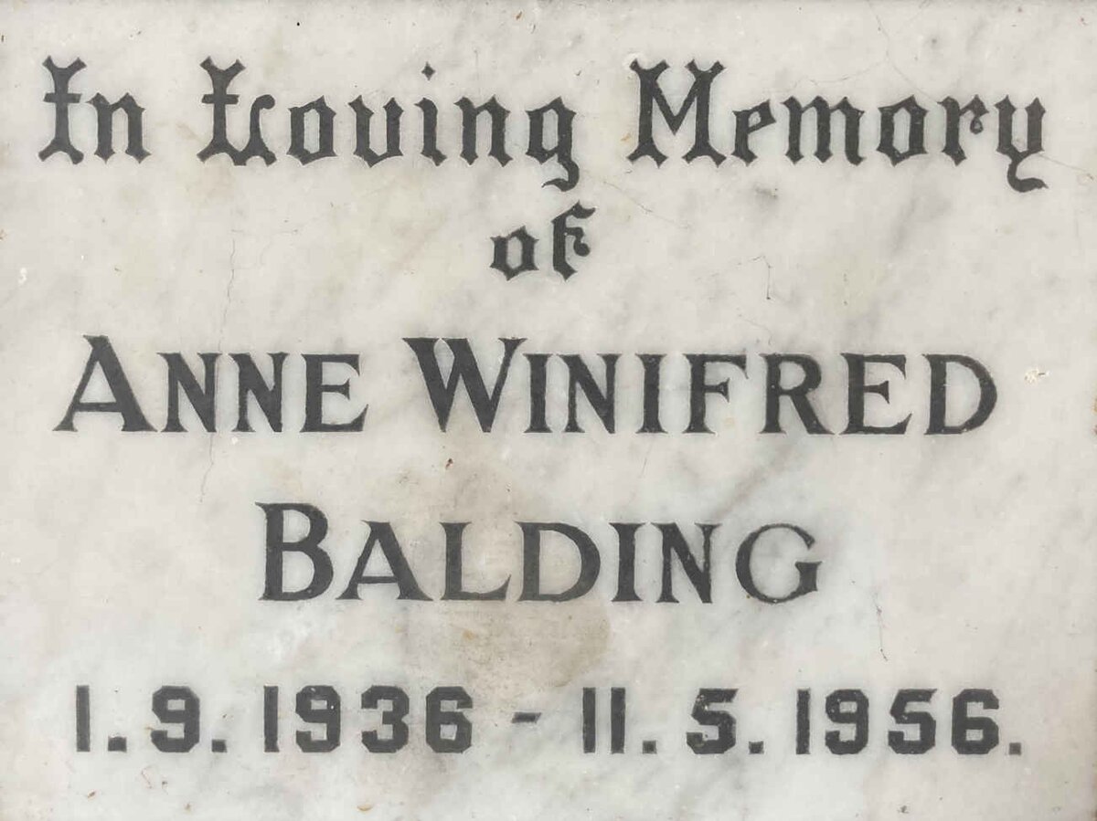 BALDING Anne Winifred 1936-1956