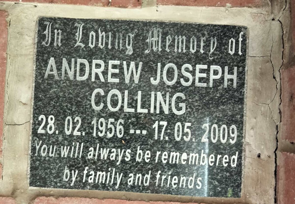 COLLING Andrew Joseph 1956-2009