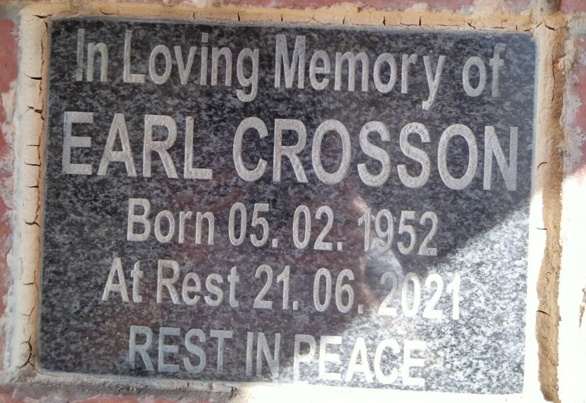 CROSSON Earl 1952-2021