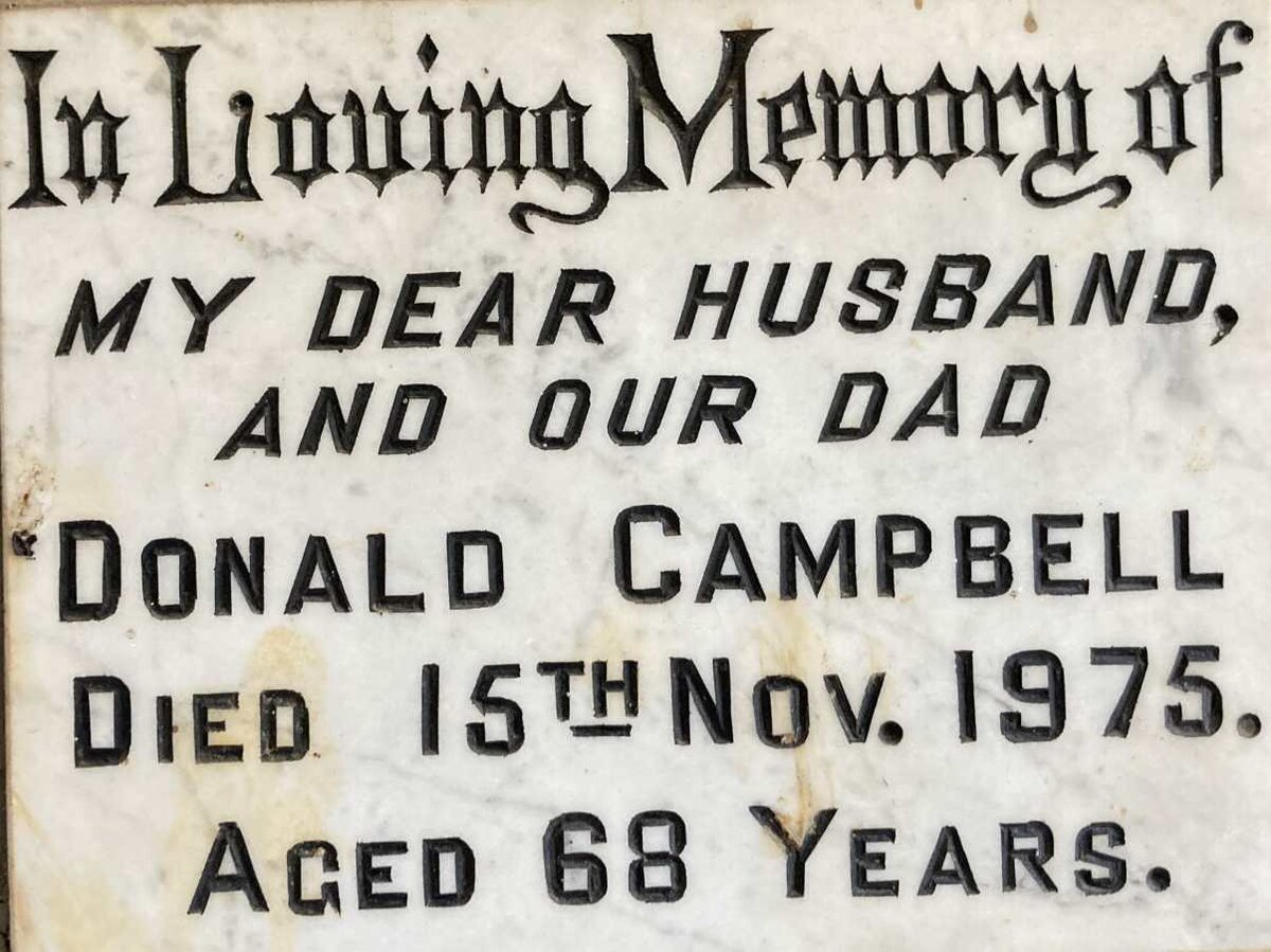 CAMPBELL Donald -1975