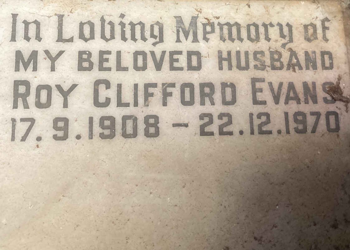 EVANS Roy Clifford 1908-1970