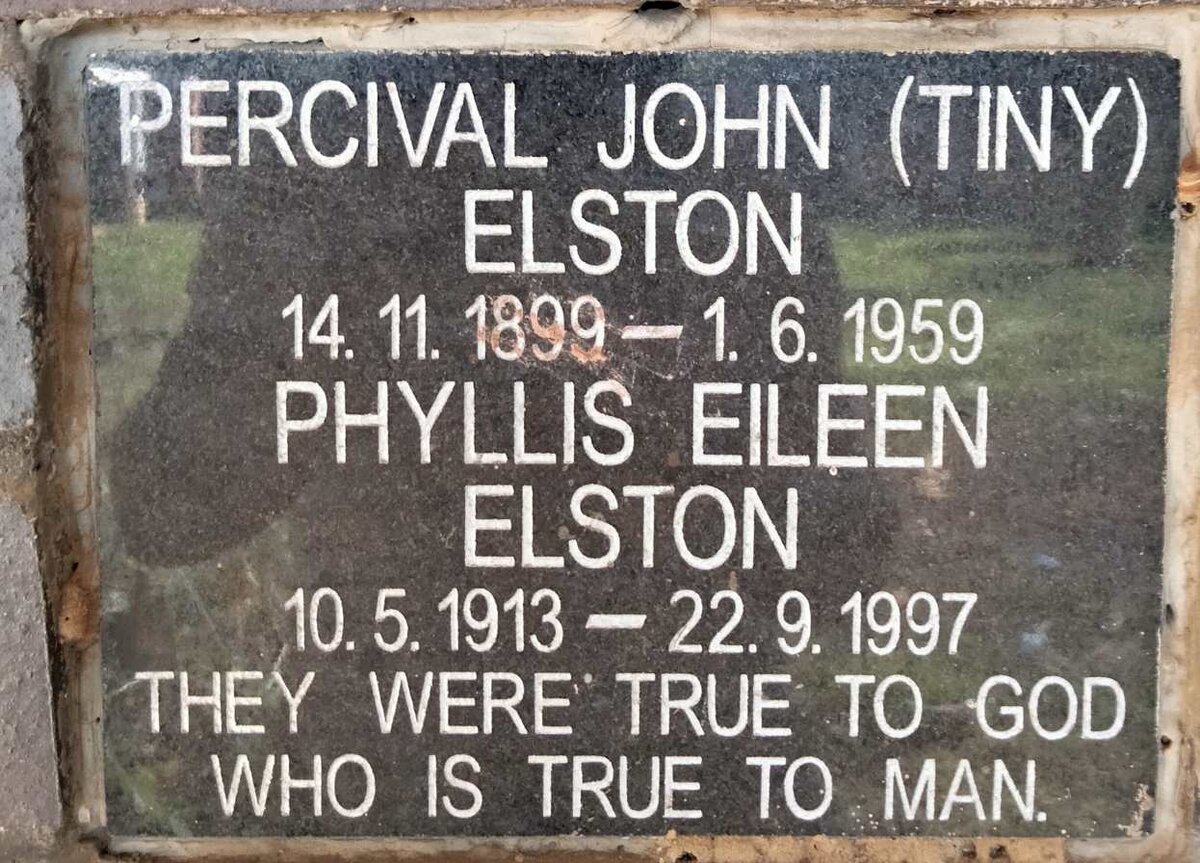 ELSTON Percival John 1899-1959 & Phyllis Eileen 1913-1997