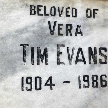 EVANS Tim 1904-1986