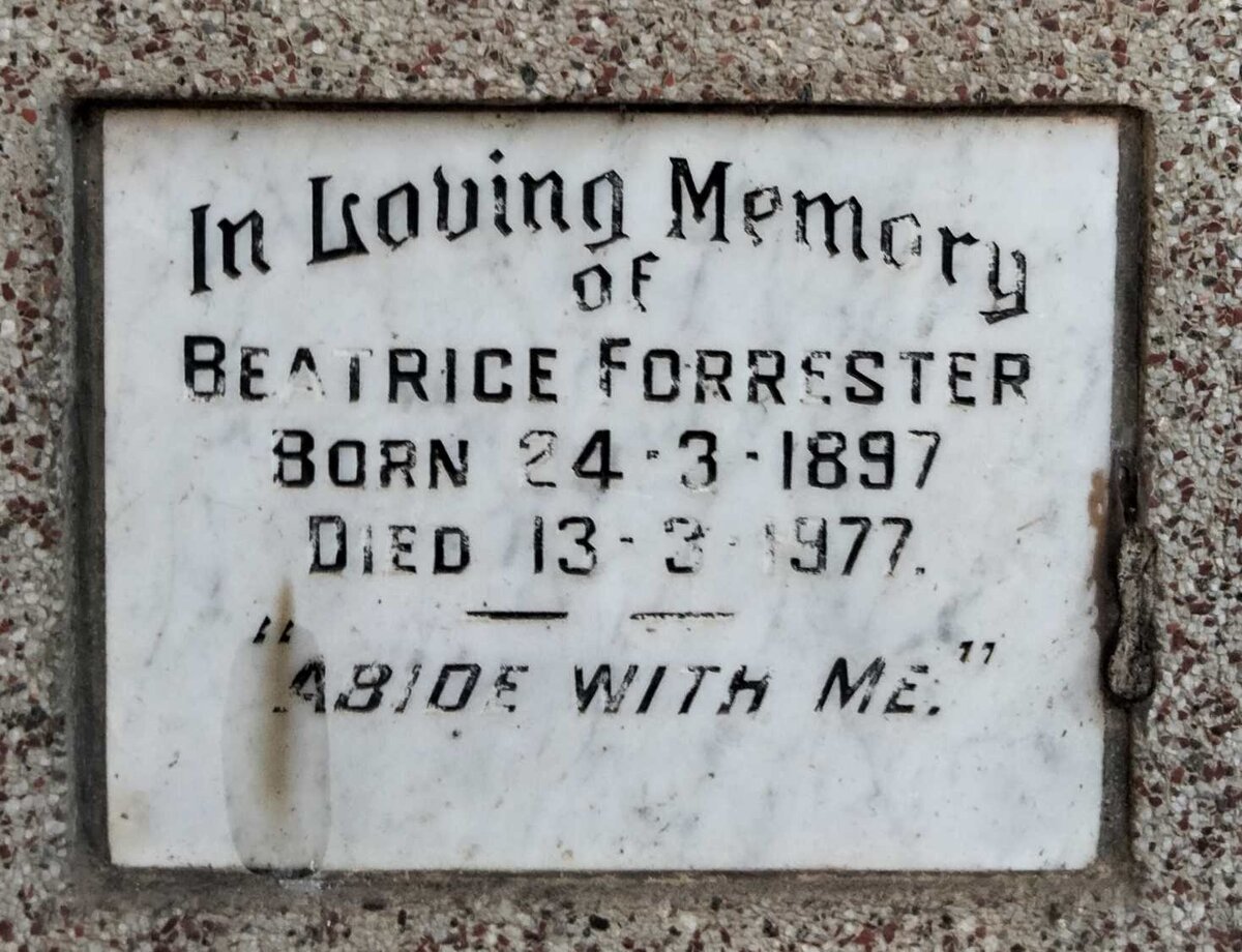 FORRESTER Beatrice 1897-1977