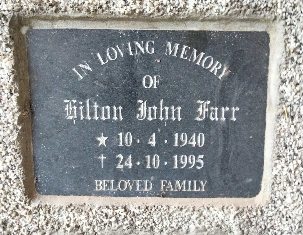FARR Hilton John 1940-1995