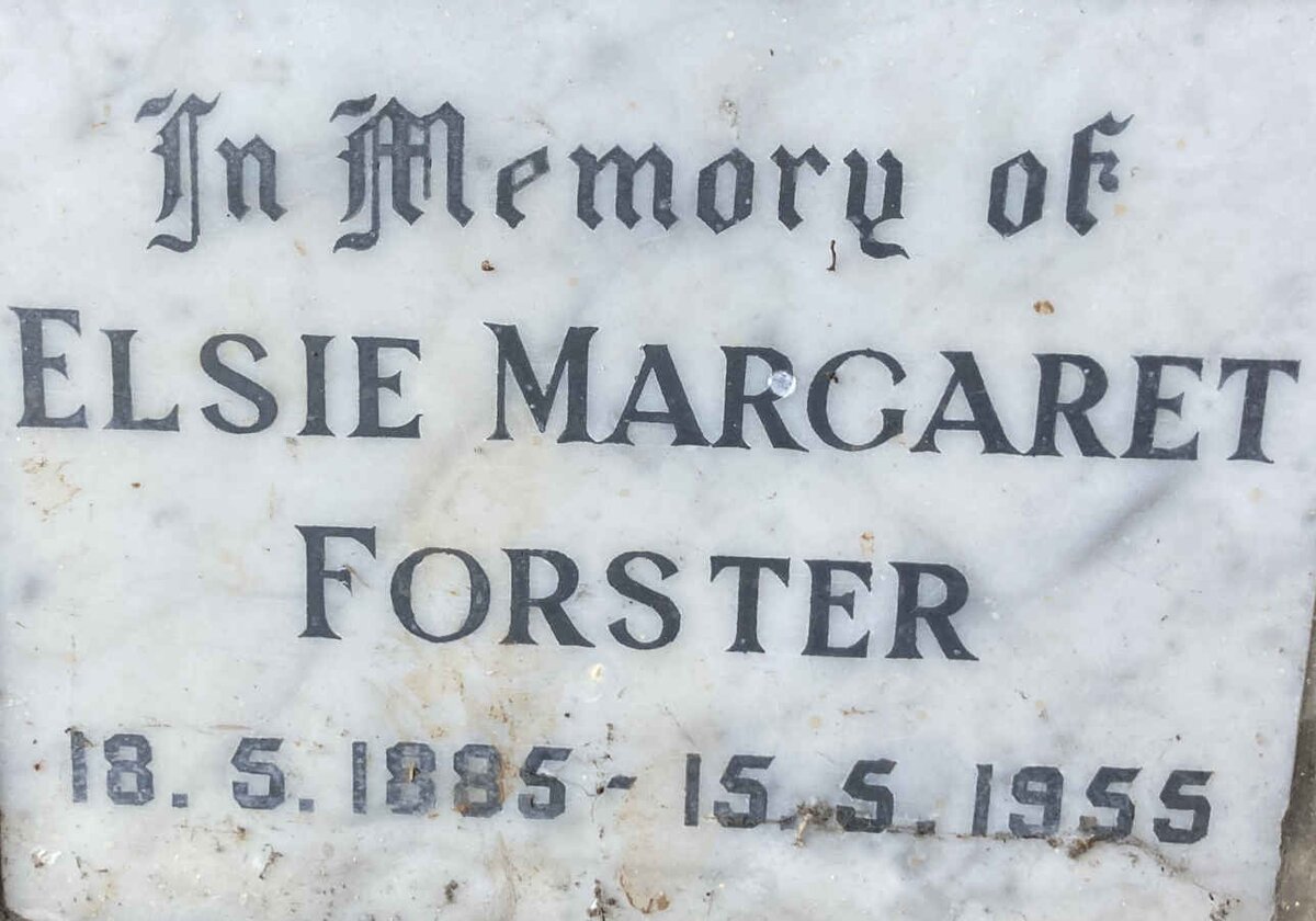 FORSTER Elsie Margaret 1885-1955