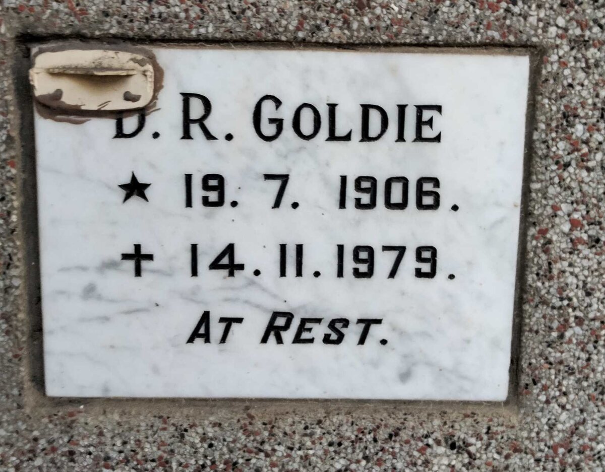GOLDIE D.R. 1906-1979