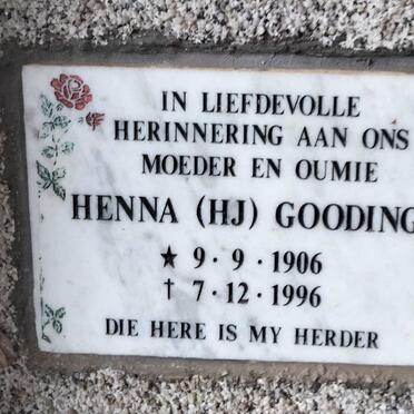 GOODING H.J. 1906-1996