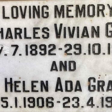 GRAY Charles Vivian 1892-1955 & Helen Ada 1906-1992