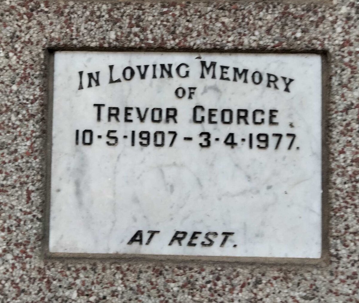 GEORGE Trevor 1907-1977