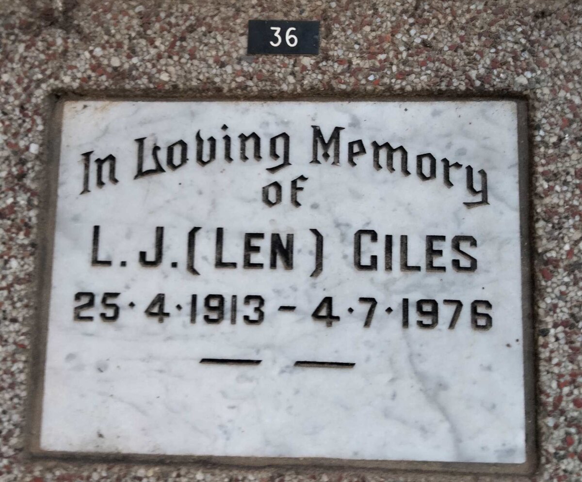 GILES L.J. 1913-1976