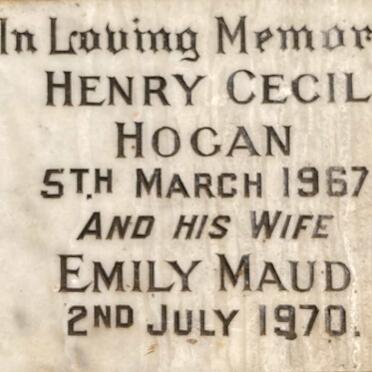 HOGAN Henry Cecil -1967 & Emily Maud -1970