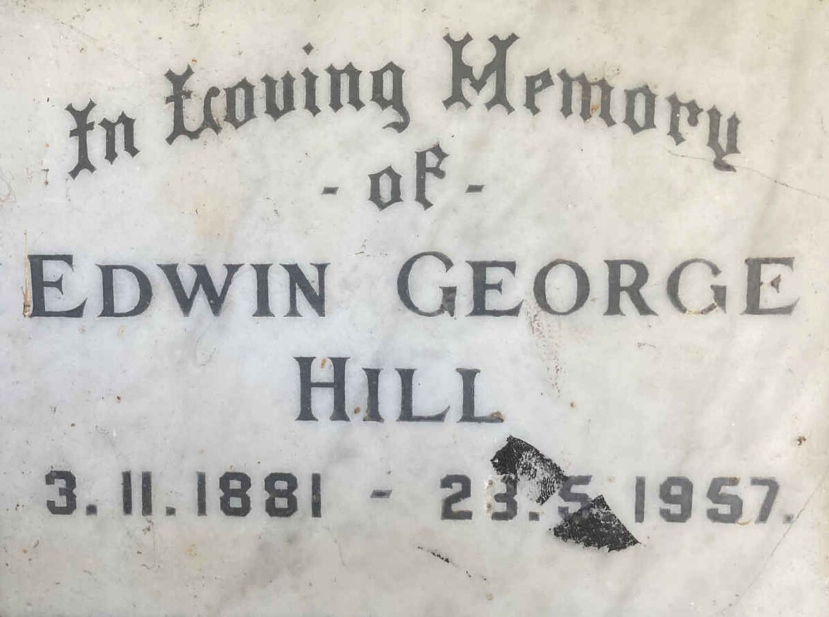 HILL Edwin George 1881-1957