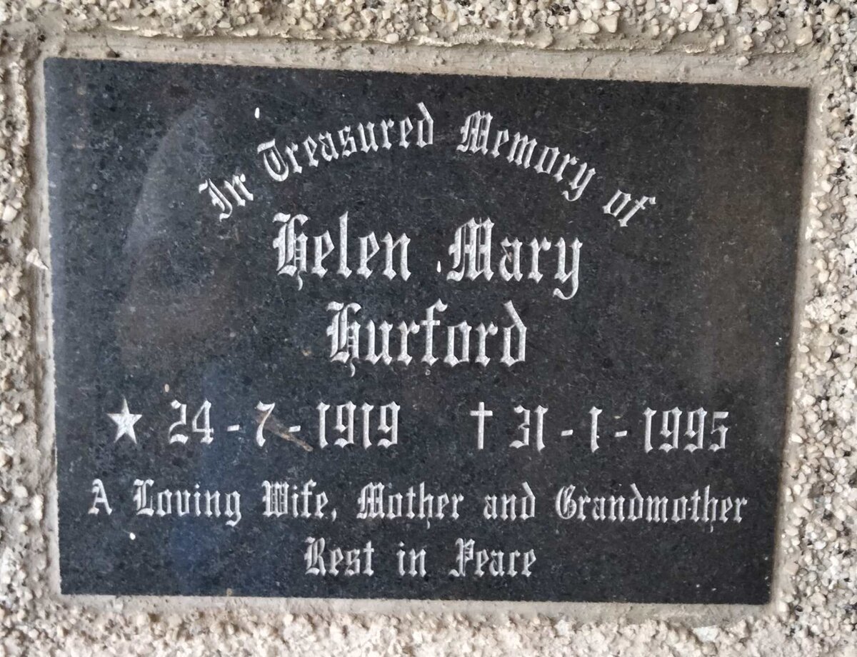 HURFORD Helen Mary 1919-1995