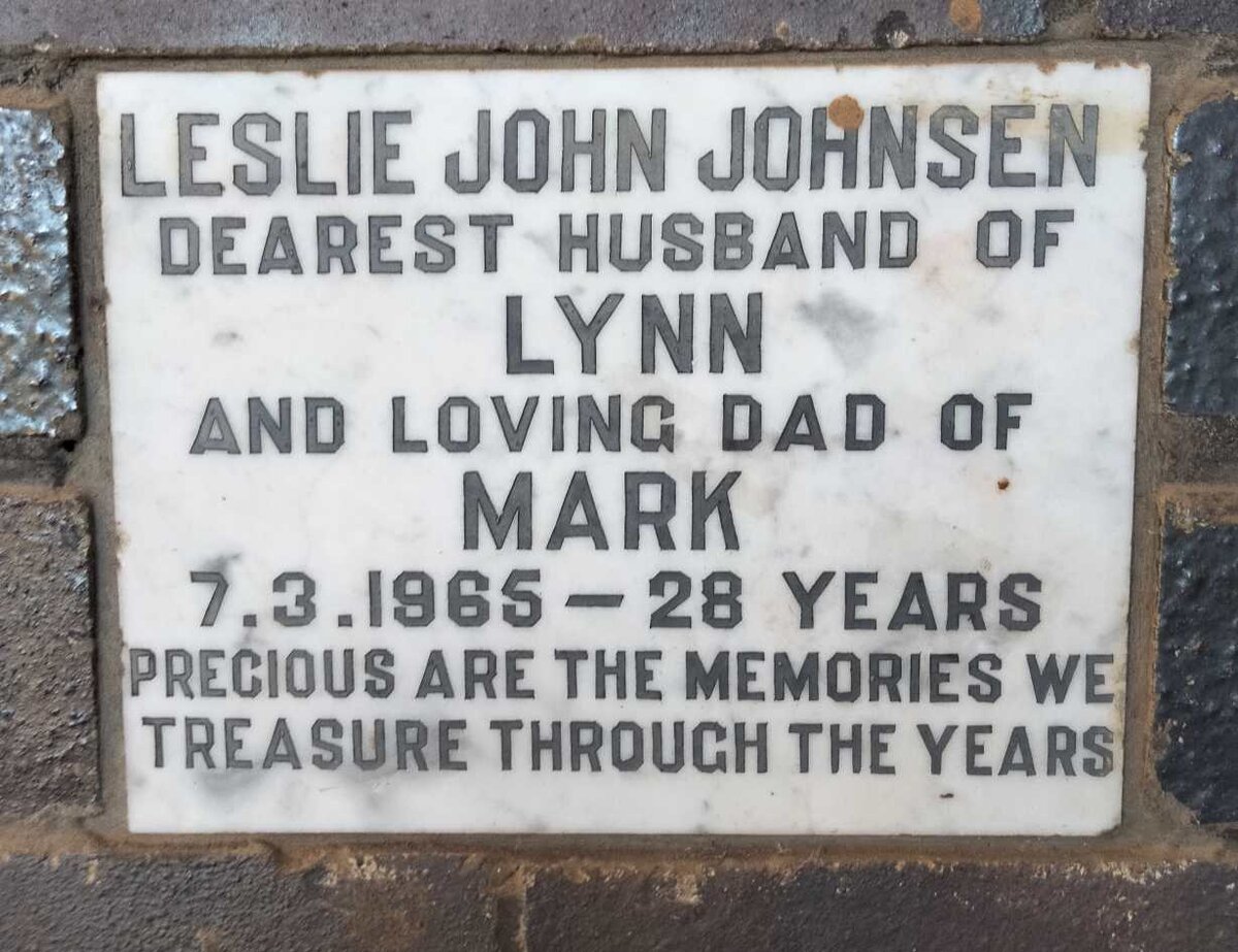 JOHNSEN Leslie John -1965